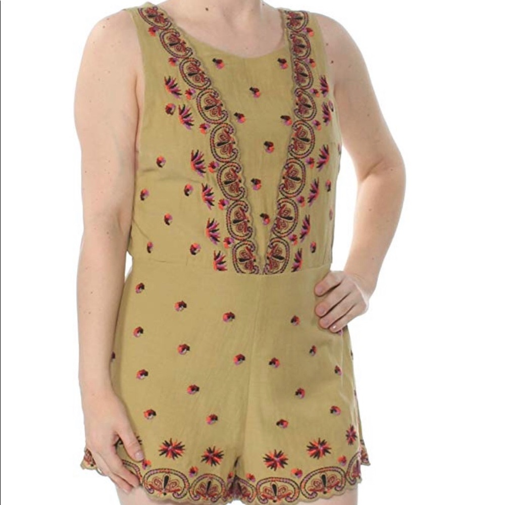 Free People Margarita embroidered romper